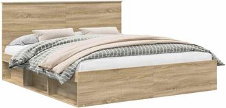 vidaXL Estructura De Cama Sonoma 180 X 200 Cm Madera De Pino Macizo Vidaxl