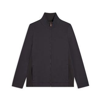 Freddy Felpa donna full-zip con inserti in tessuto micro-trecce