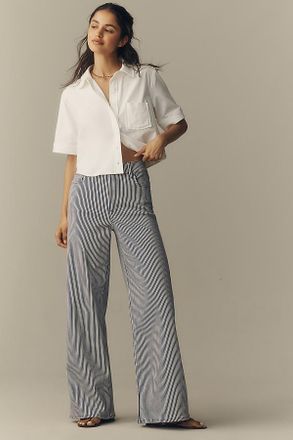 Frame Denim Le Slim Palazzo High-Rise Wide-Leg Jeans