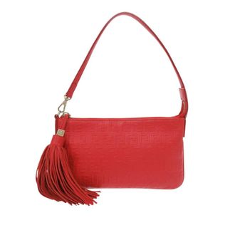 Fendi Pre-owned Fendi Zucchino Embossed Nappa Tassel Handbag Ladies GQCL611RTN30BFGN