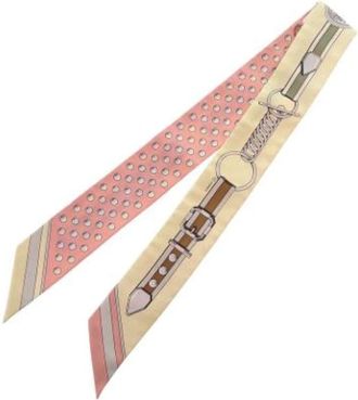 Herm&egrave;s Pre-owned Scarves, female, Multicolor, Size: ONE SIZE Pre-owned Twilly Scarf Grand Tralala