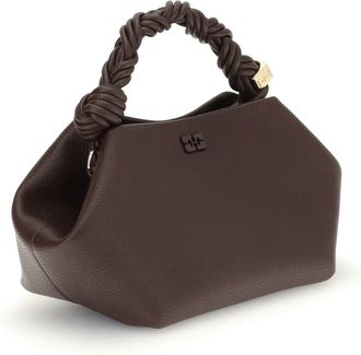 Ganni Womens Bou Small Handbag Chicory Coffee Handbags Hand Bags