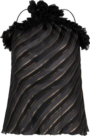 Philosophy di Lorenzo Serafini Overhemden, Dames, Zwart, L, Zijden Cami Top