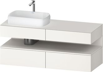 Duravit Qatego Consola Mueble Bajo Lavabo, 2 Extensiones, 2 - Duravit