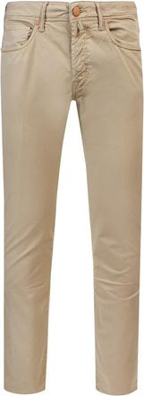 Incotex Broeken - Heren - Slim Fit Jeans - Beige - W42 - Katoen - Jeans