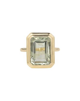 Tiramisu Silver 8.05 Ct. Tw. Green Amethyst Ring