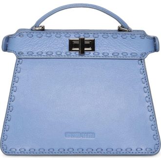 Walter Baker Mini Reed Leather Satchel in Aqua Rush at Nordstrom Rack