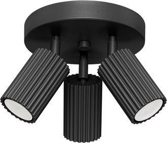 OEM Foco &Aacute;mbar 3 Gu10 Negro Alu Lumilo 15.423.82