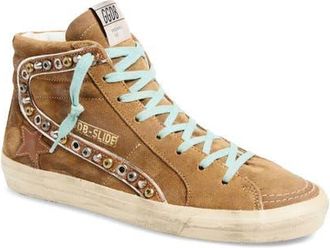 Golden Goose Slide Classic High Top Sneaker in Light Brown at Nordstrom, Size 11Us