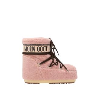 Moon Boot Moon Boot, Snow Boots, female, Pink, Size: 9 US Icon Low Fleece Boots