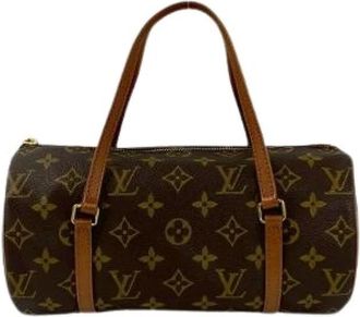 Louis Vuitton Pre-owned Papillon Monogram Handtas - Dames - Vintage Schoudertas - Bruin - ONE Size - Leer - Vintage
