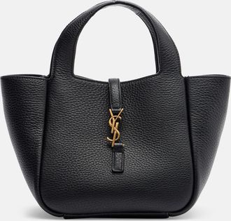 Saint Laurent Le 5 &agrave; 7 Bea Baby leather tote bag