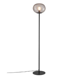 Nordlux Modern Indoor Floor Lamp Black Glass E27 Hand Blown - Mains Powered, IP20