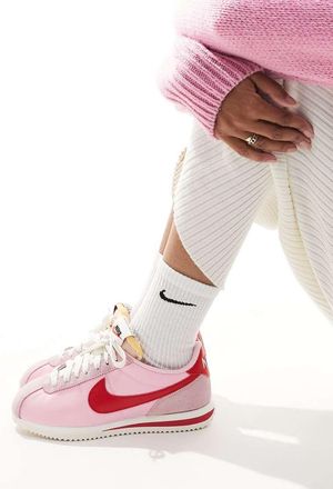 Nike Cortez TXT - Sneakers rosa e rosse