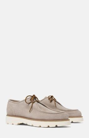 Scarosso Damiano Derbies in Light Sand - Suede at Nordstrom, Size 42.5