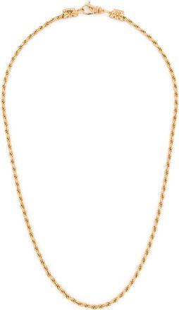 Emanuele Bicocchi small gold rope chain necklace - unisex - 24kt Gold Plated Sterling Silver - One Size