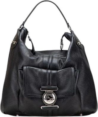 Gucci Pre-owned Shoulder Bags, female, Black, Size: ONE SIZE Pre-owned Vintage Shoulder Bag