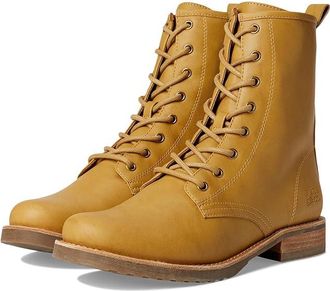 Frye and Co. Chesnee Combat Womens Boots Banana : 9.5 M, Leather