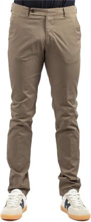 Berwich Stijlvolle broek voor mannen - Heren - Slim Fit Broeken - Bruin - 3XL - Broeken