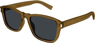 Saint Laurent SL 710 004 Mens Sunglasses Brown Size 54 - Free RX Lenses - Free RX Lenses