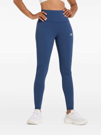 New Balance logo-detail leggings - Blue