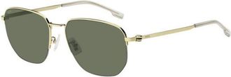 BOSS Boss 1538/F/SK Asian Fit J5G/QT Mens Sunglasses Gold Size 57