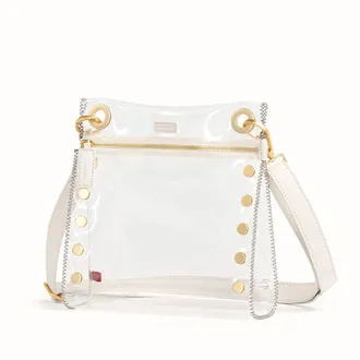 Hammitt Hammitt Tony Clear Calla Lily White Brushed Gold Med