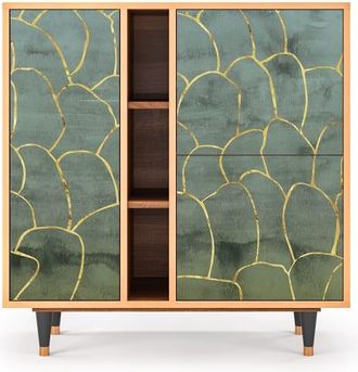 StoryZ Aparador azul-verde 3 puertas L 94 cm