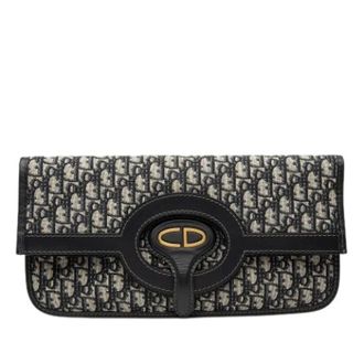 Dior Pre-owned Foldable Canvas Clutch - Dames - Pre-owned - Veelkleurig - Maat: ONE Size Leer