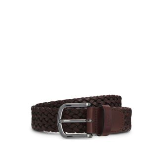 BOSS Woven leather belt