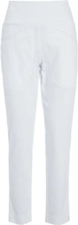 Bitte Kai Rand Witte Stretch Slim Fit Broek - Dames - Slim Fit Broeken - Wit - M - Katoen - Broeken