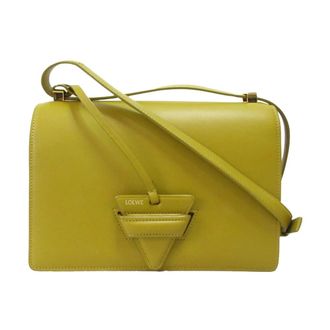 Loewe Pre-owned Small Leather Barcelona Crossbody - Dames - Pre-owned - Geel - Maat: ONE Size Leer