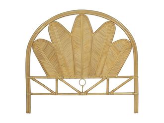 VENTE-UNIQUE.COM Cabecero mimbre color natural claro 145cm x 4cm