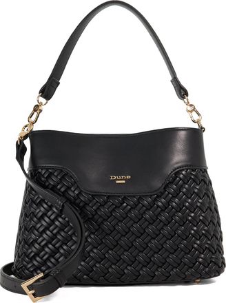 Dune London Womens Accessories Dinidelphine - Woven Shoulder Bag - Black - One Size