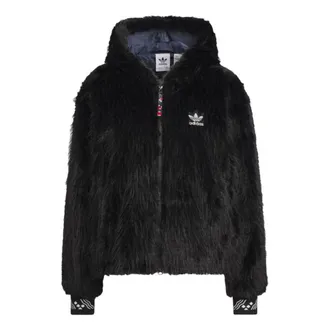 adidas (WMNS) adidas Originals X Feifei Ruan CNY FUR Jackets Asia Sizing Black IX4226