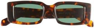 Off-white Arthur 50mm Rectangular Sunglasses in Havana Green at Nordstrom Rack