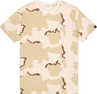 Alpha Industries T-Shirt ALPHA INDUSTRIES Basic T-Shirt SL Camo, Herren, Gr. XXL, desert camo 91, Obermaterial: 100% Baumwolle, Shirts T-Shirt