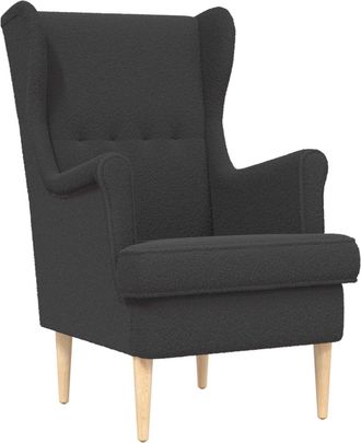 vidaXL Sill&oacute;n Gris Oscuro Boucl&eacute; Vidaxl