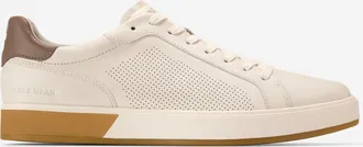Cole Haan Mens GrandPr&oslash; Angleace Lace-To-Toe Sneakers - Beige Size 10.5