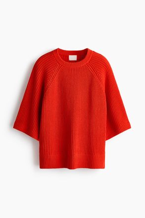 H&M Geripptes Shirt - Red