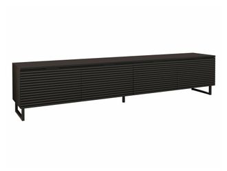 Mirjan24 Mobilier1 - Mueble Tv Sarasota 180, Negro + Grafito, N&uacute;mero De Puertas: 0, N&uacute;mero De Cajones: 0, 200x40x33cm