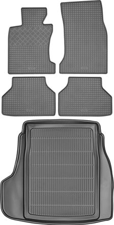 OEM Juego De Alfombrillas De Goma Para Coche Y Alfombrilla Para Maletero Para Bmw Serie 5 E60 Sed&aacute;n (2004-2010)
