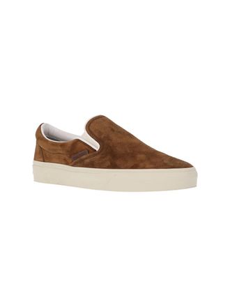 Tom Ford Mens Sneakers Brown Upper: Calf Leather