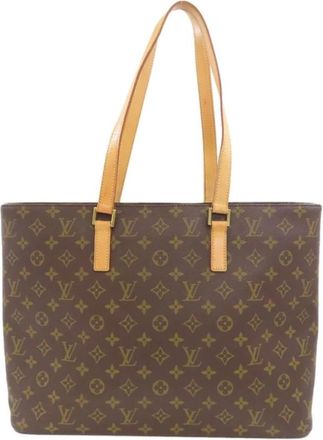 Louis Vuitton Pre-owned Tote Bags, female, Brown, Size: ONE SIZE Pre-owned Monogram Canvas Tote M40026