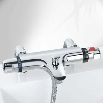 OEM Mezclador Termost&aacute;tico Para Ba&ntilde;era, Mezclador Termost&aacute;tico Para Ducha, Cabezal De Ducha Visto Con Ca&ntilde;o De Llenado Cromado