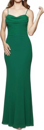 Milano Formals Flowing Muse Maxi Dress In Green