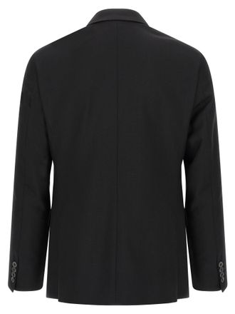 Pal Zileri Mens Black Wool Two-Piece Suit