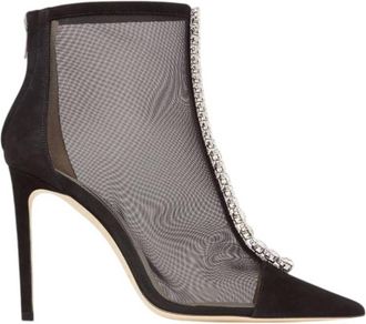 Jimmy Choo London Bing 100 Mesh Ankle Boots, Brand Size 34.5 ( US Size 4.5 )