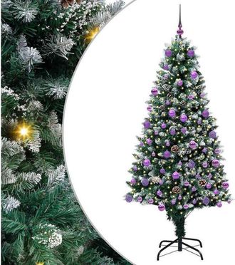 vidaXL &Aacute;rbol De Navidad Artificial Verde 180 Cm Pvc Y Acero Y Pl&aacute;stico Vidaxl