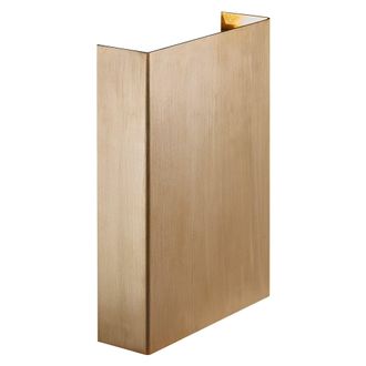 Nordlux Modern Outdoor Wall Light Brass Brass Intergrated LED Coastal/Marine Safe - Mains Powered, IP54 in Gold